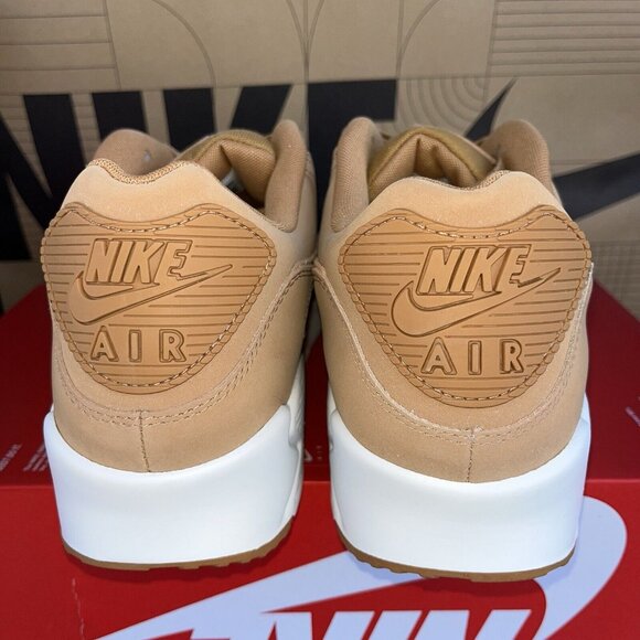 Nike Air Max 90 Premium 'Flax Sail' Wheat HJ3153-200 Men's Size 10 - Picture 4 of 6